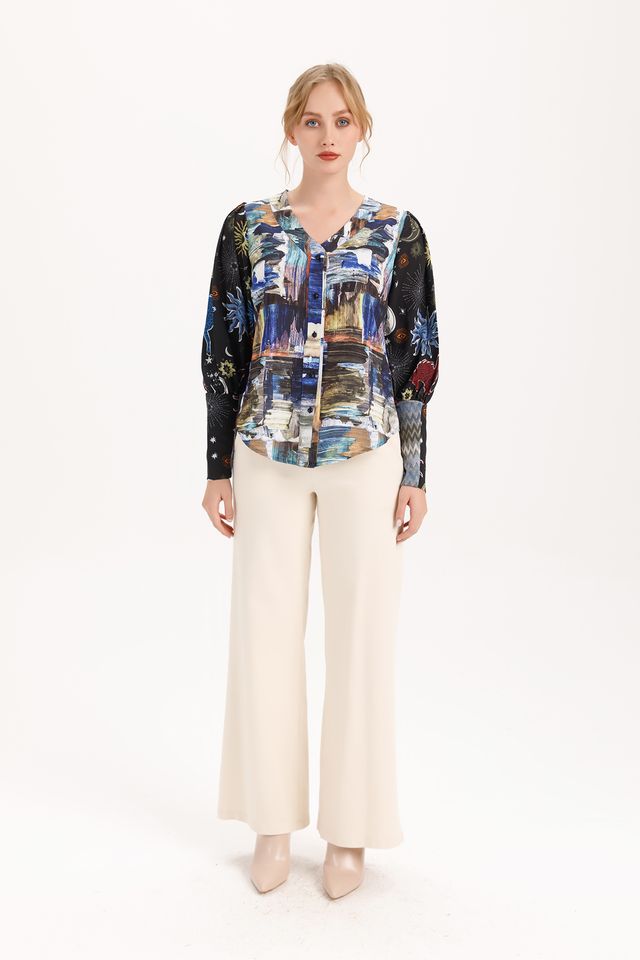 Poet Sleeve Cadaques Blouse