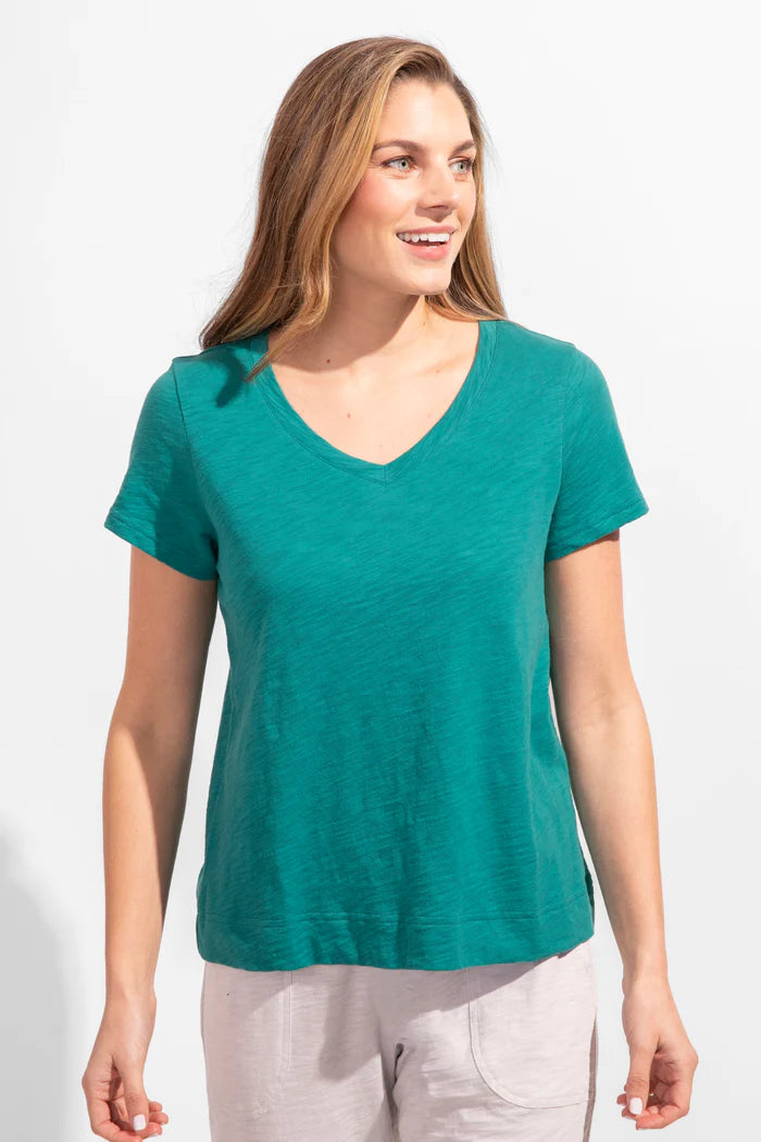 Textured Peruvian Cotton Base Tee