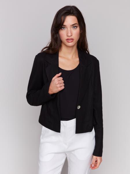 Long Sleeve Crop Blazer