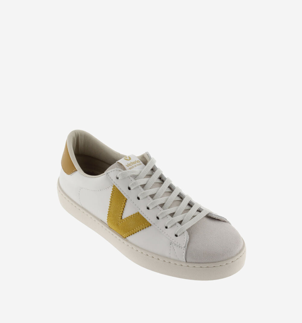 Berlin Leather & Split Leather Sneakers | Mostaza