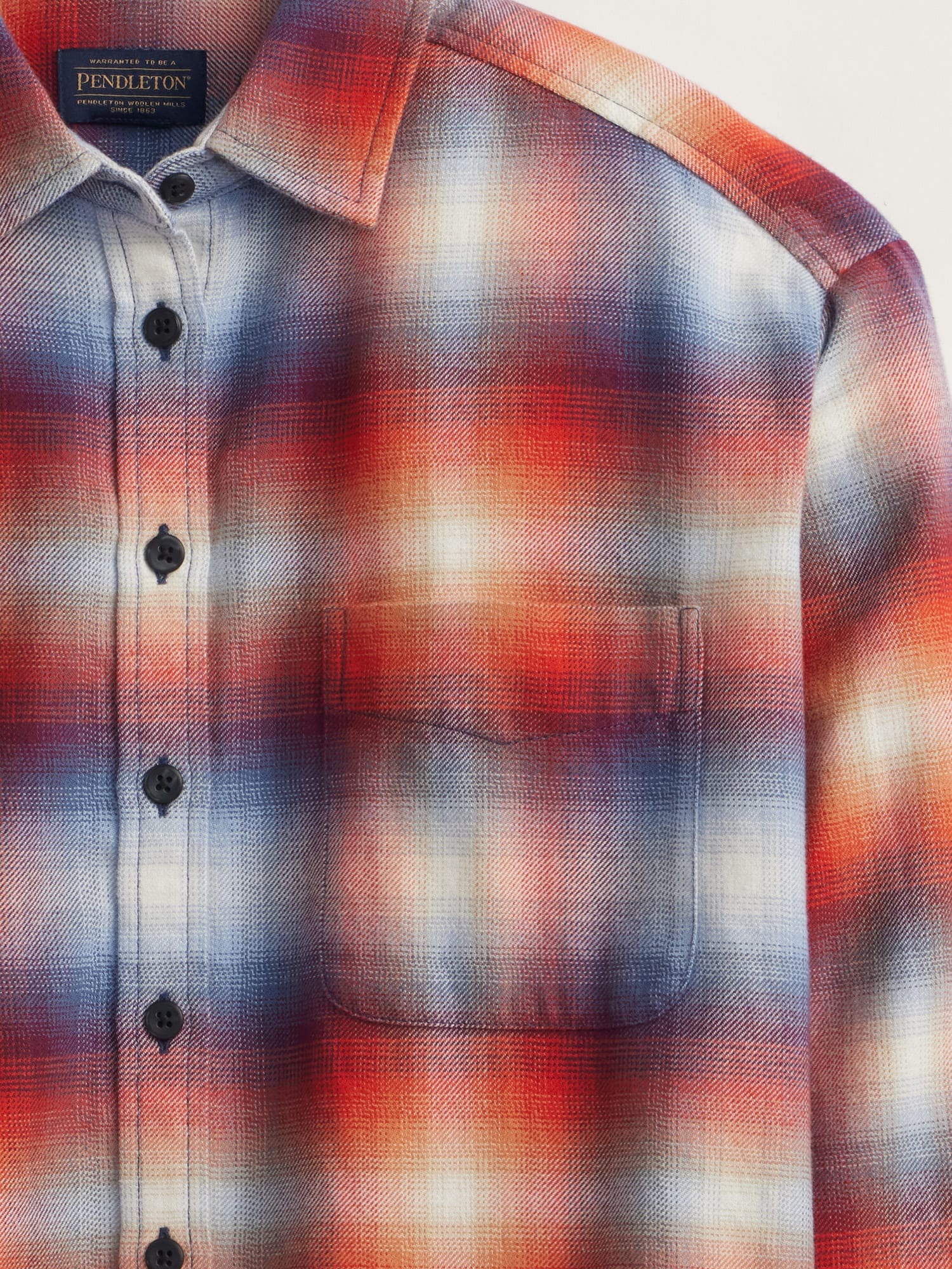 Pendleton Boyfriend Double Brushed Flannel Shirt
