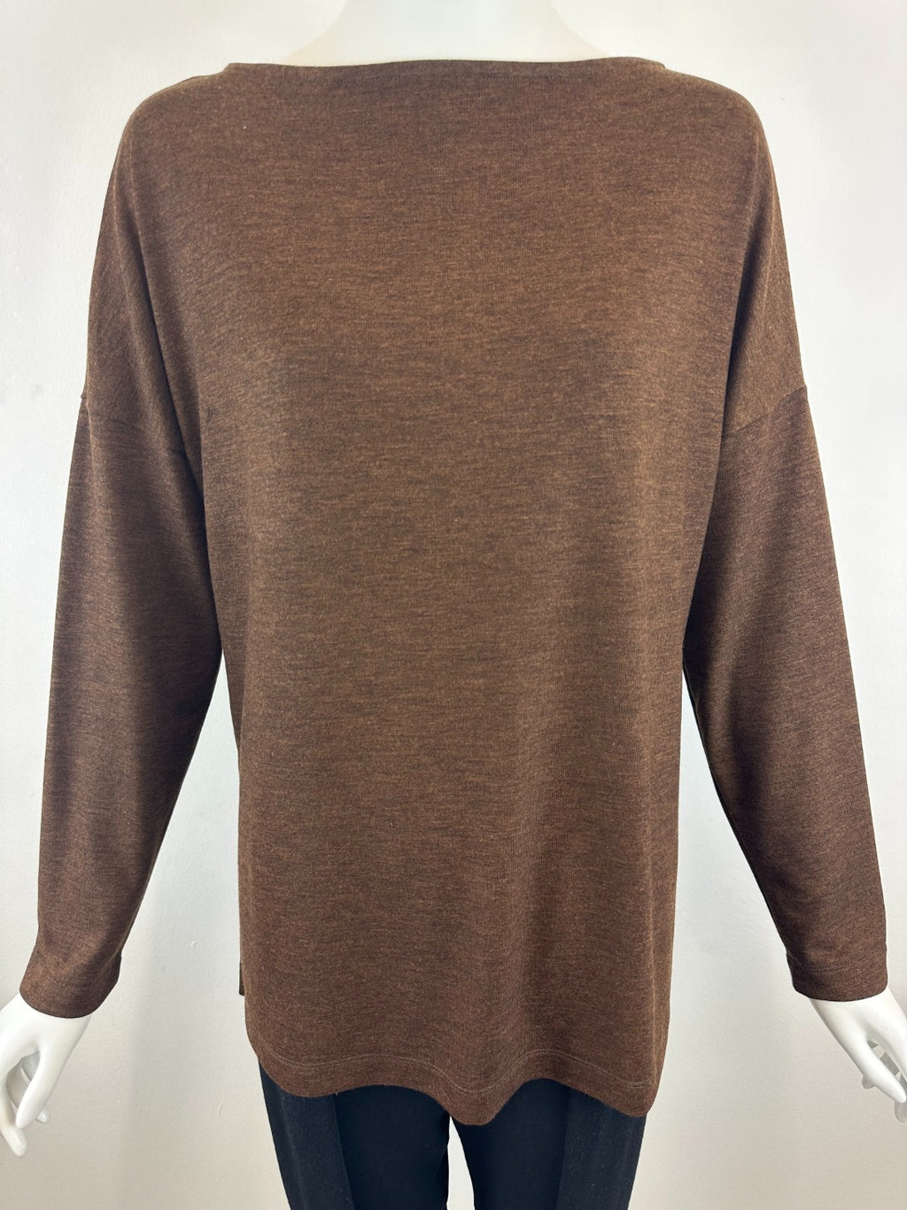 Boat Neck Drop Shoulder Pullover | Ginger