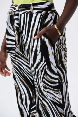 Animal Print Ankle Pant | Vanilla Multi