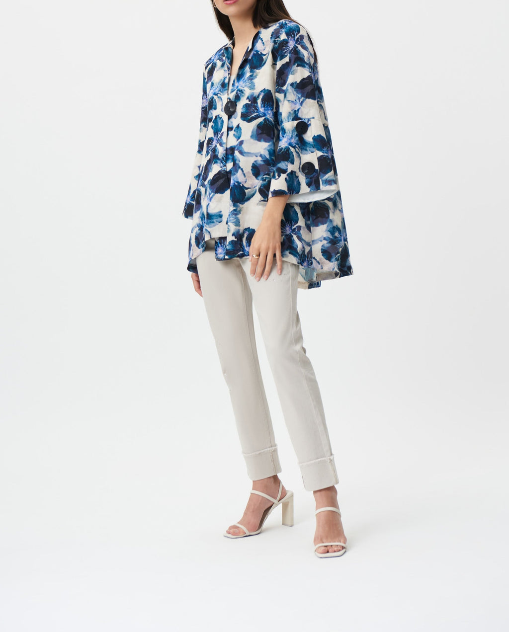 Floral Print Swing Jacket