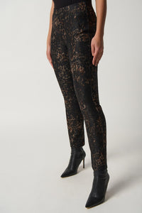 Animal Print Slim-Fit Pants | Animal