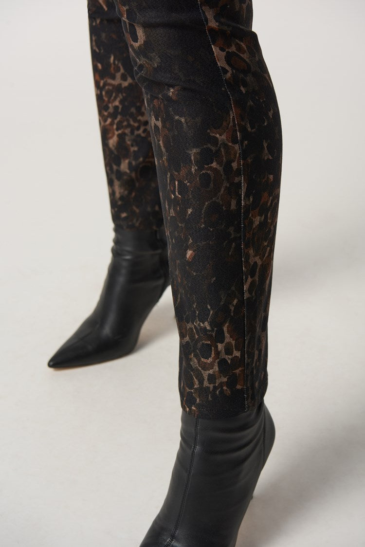 Animal Print Slim-Fit Pants | Animal