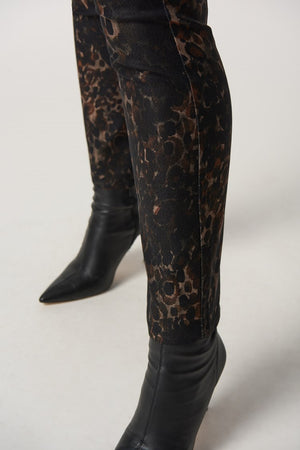 Animal Print Slim-Fit Pants | Animal