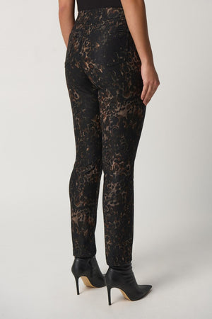 Animal Print Slim-Fit Pants | Animal