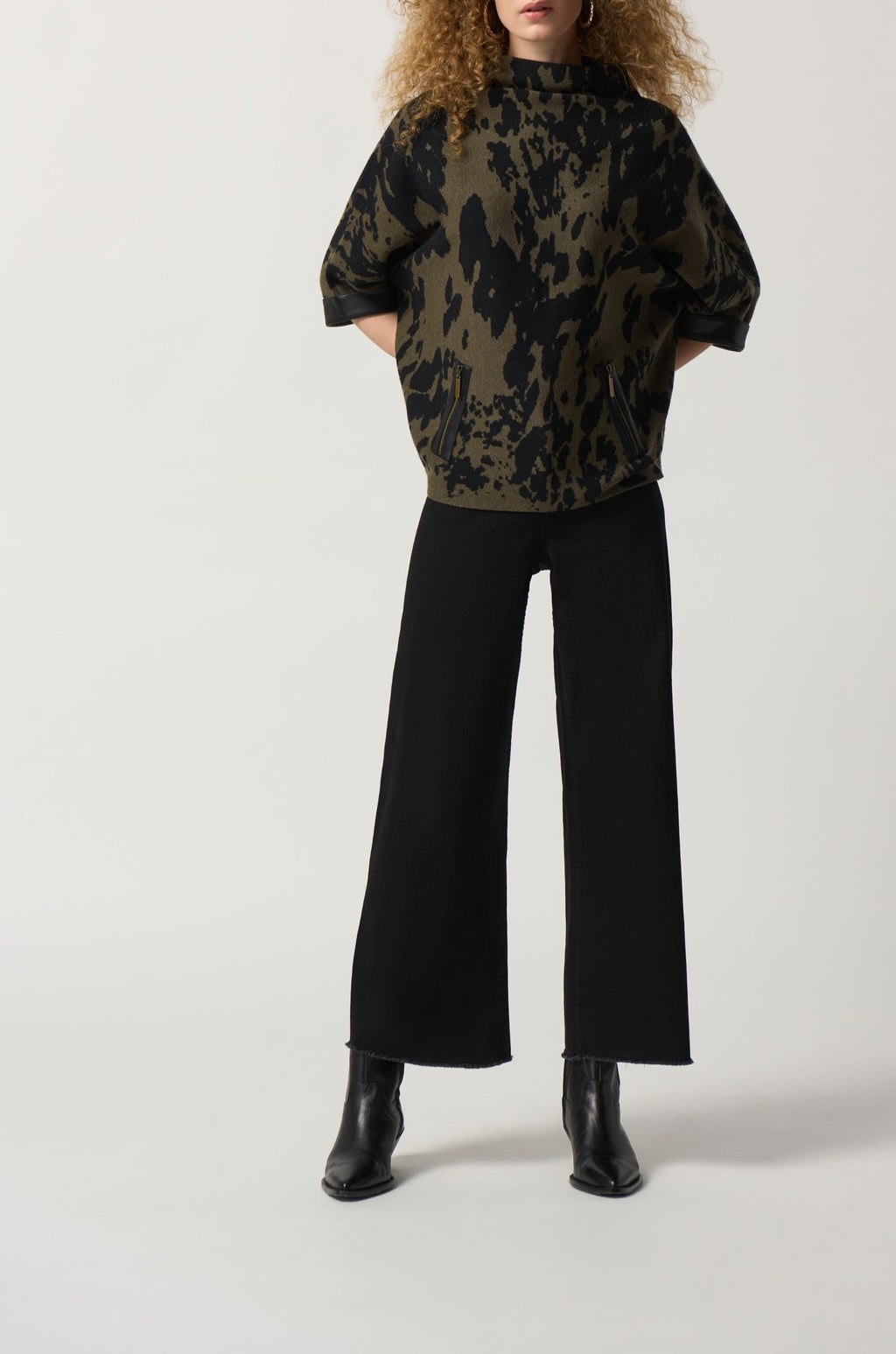 Animal Print Boxy Top
