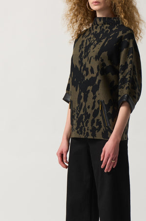 Animal Print Boxy Top