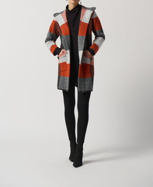 Plaid Jacquard Coat