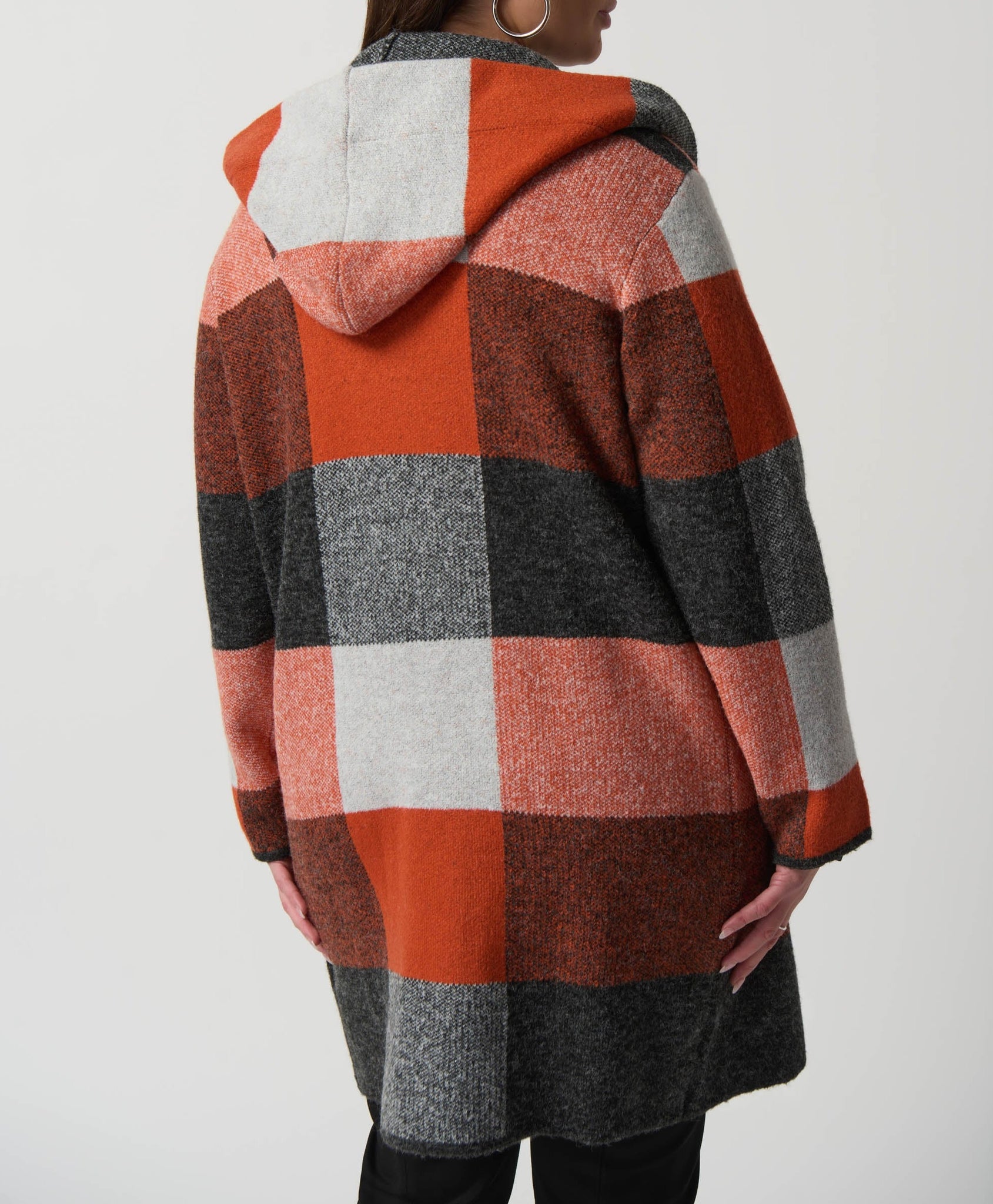 Plaid Jacquard Coat