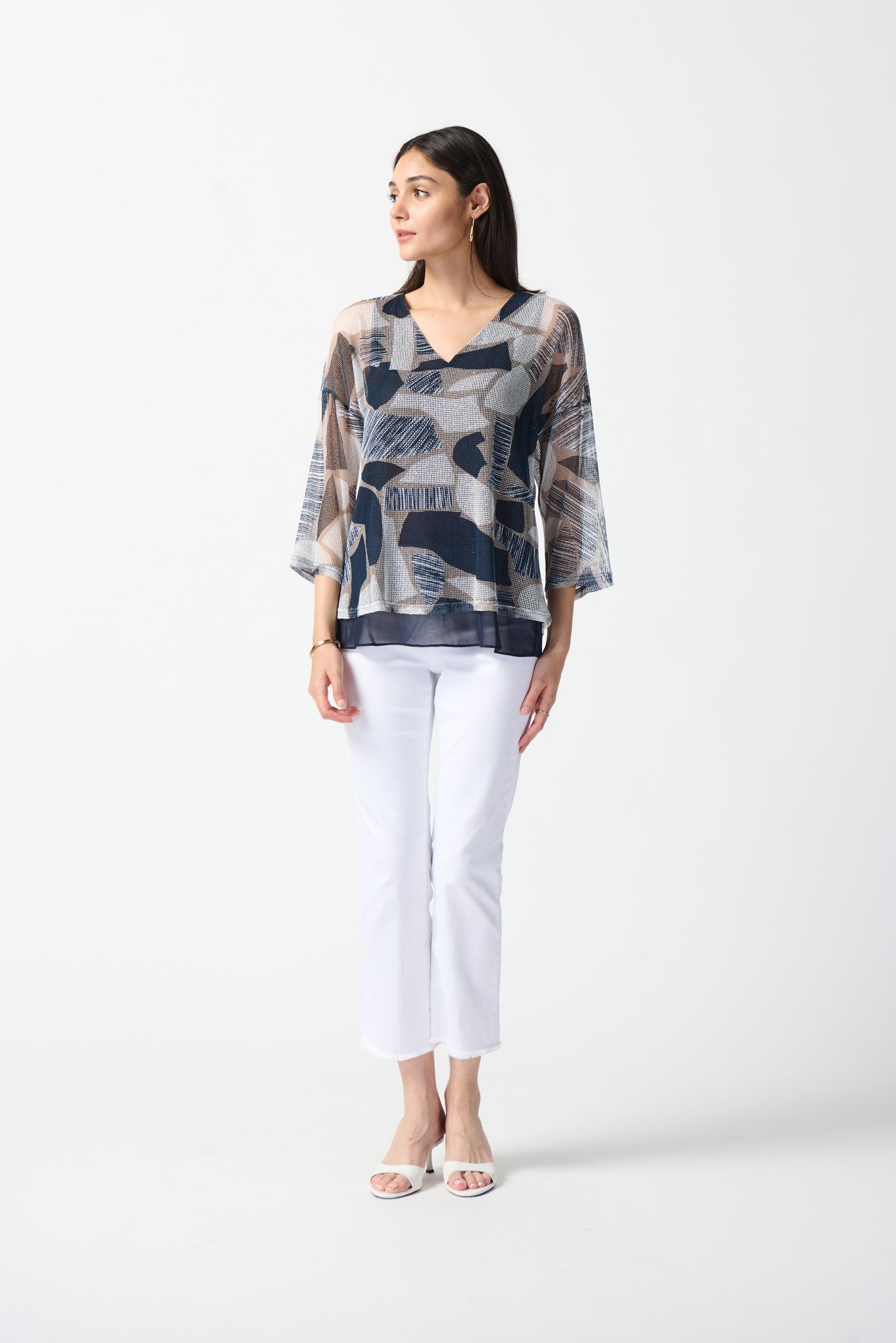 Mesh Abstract Print Layer Top