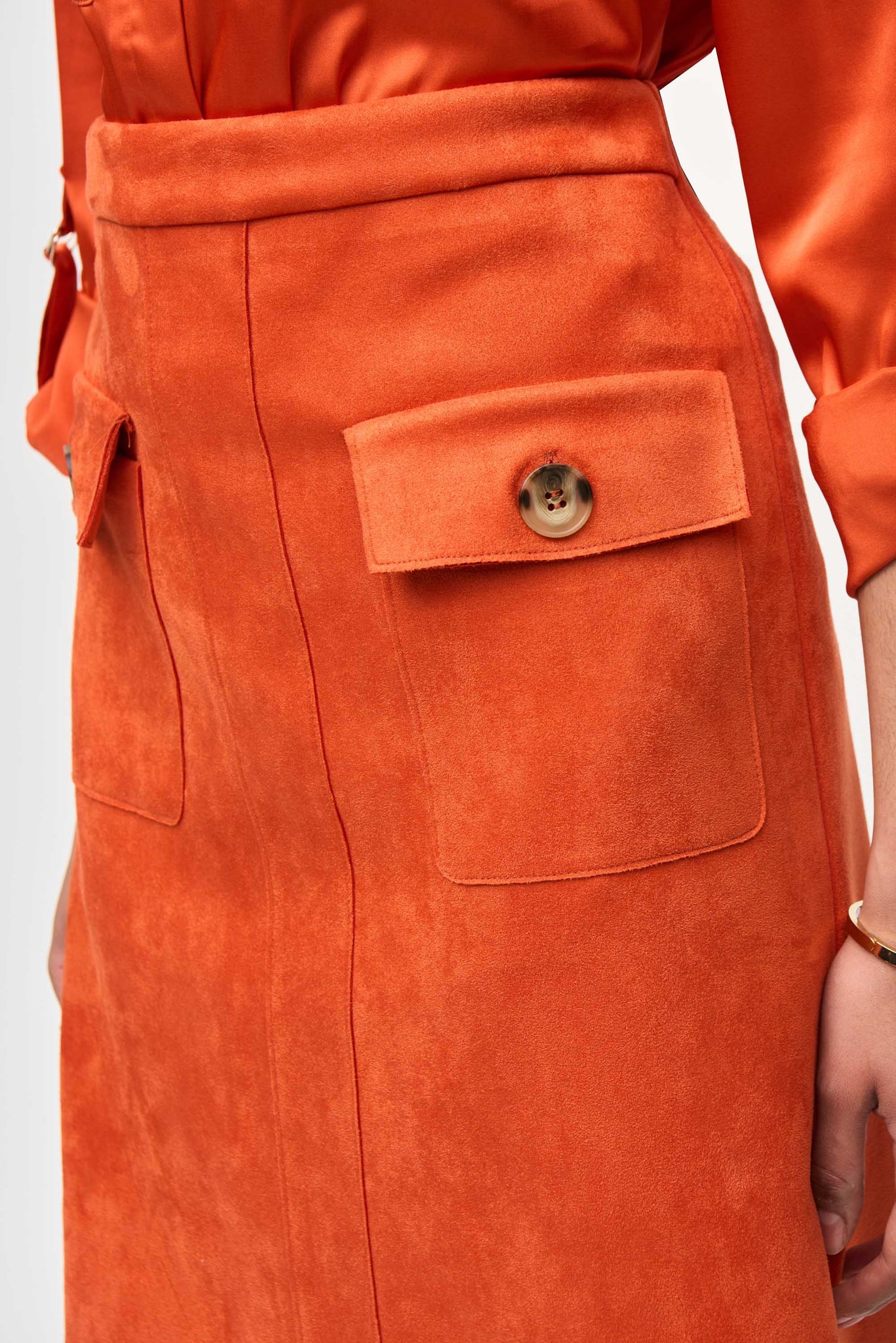 Scuba Suede A-Line Pull-On Skirt