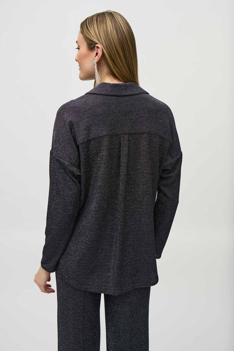 Lurex Knit Straight Top