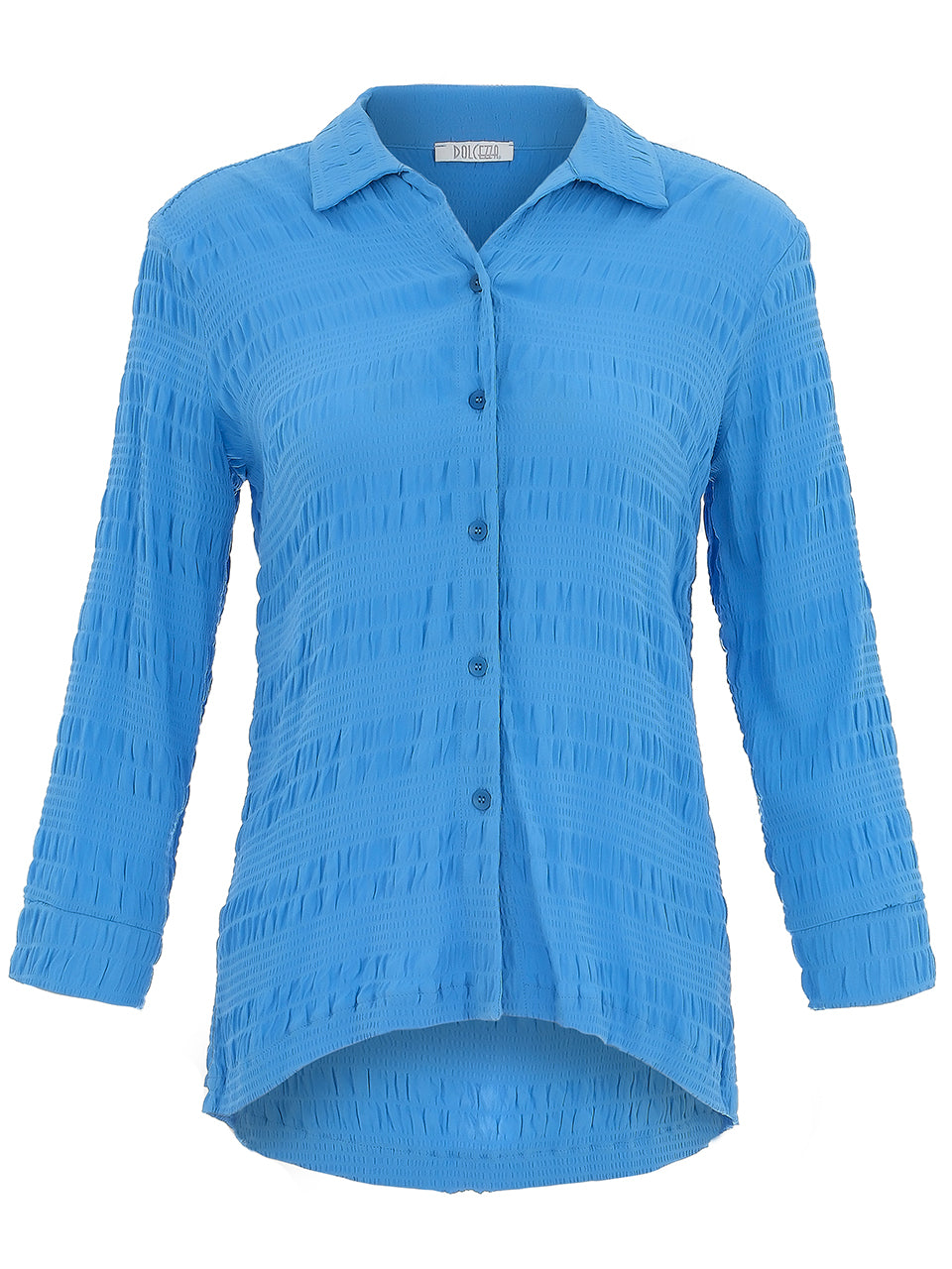 Button Up Crinkle Blouse