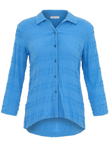 Button Up Crinkle Blouse