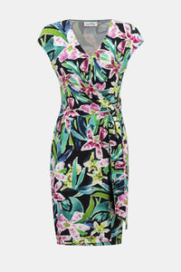 Tropical Knit Sheath Dress