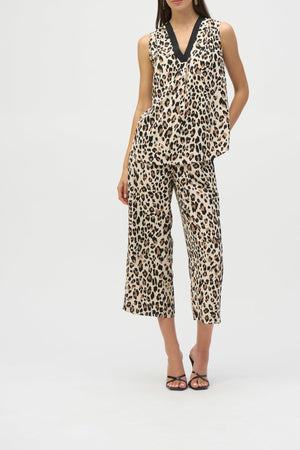 Animal Print Sleeveless Top
