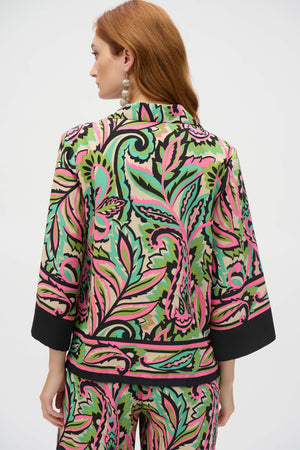 Woven Paisley Boxy Top