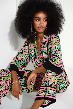 Woven Paisley Boxy Top