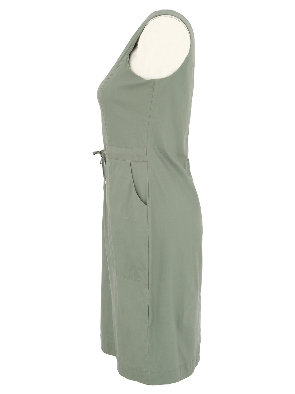 Sleeveless Drawstring Dress