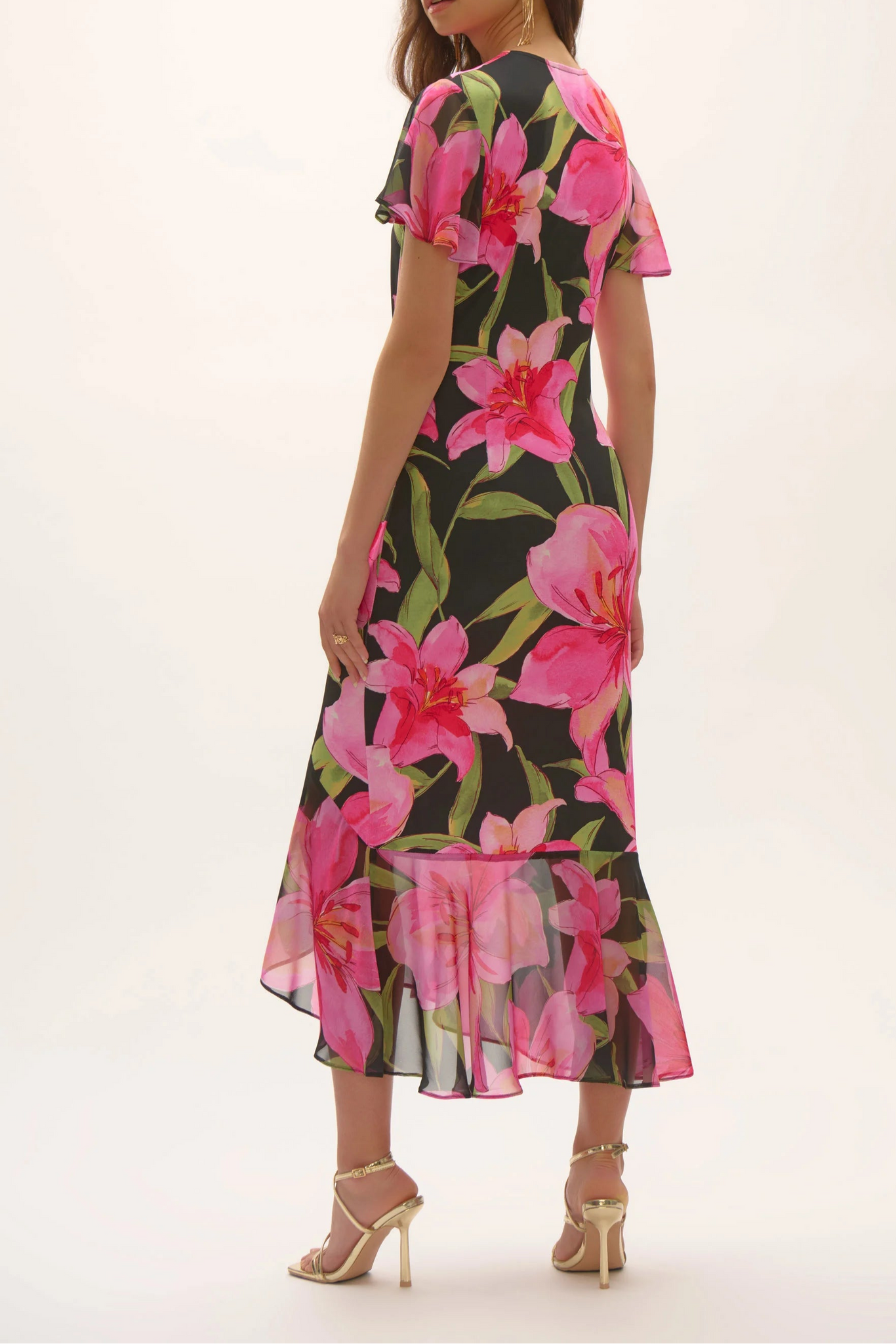 Floral Print Wrap Dress