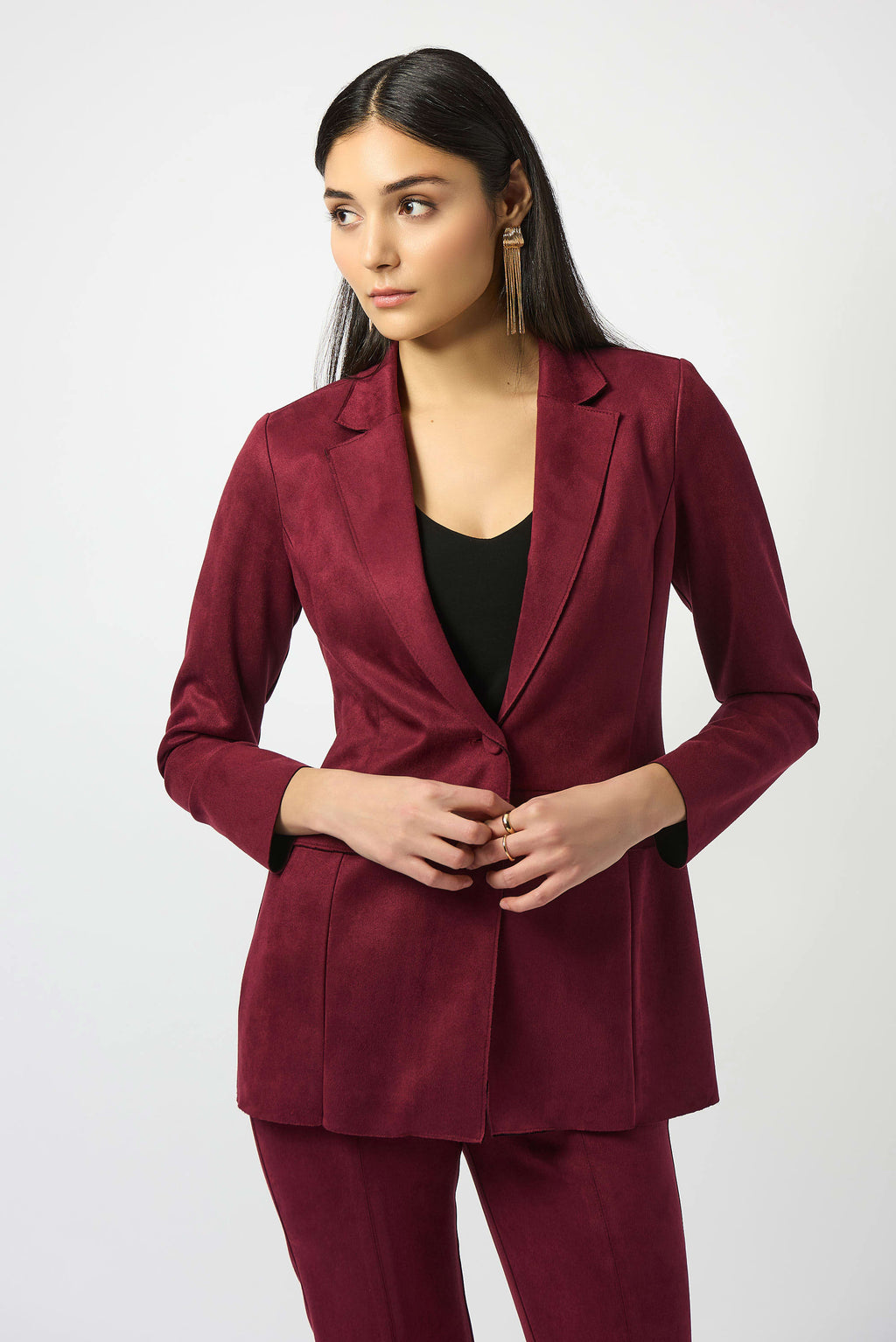 Scuba Suede Straight Blazer