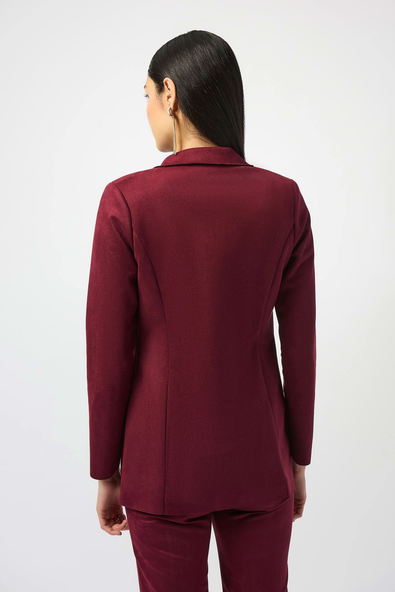 Scuba Suede Straight Blazer