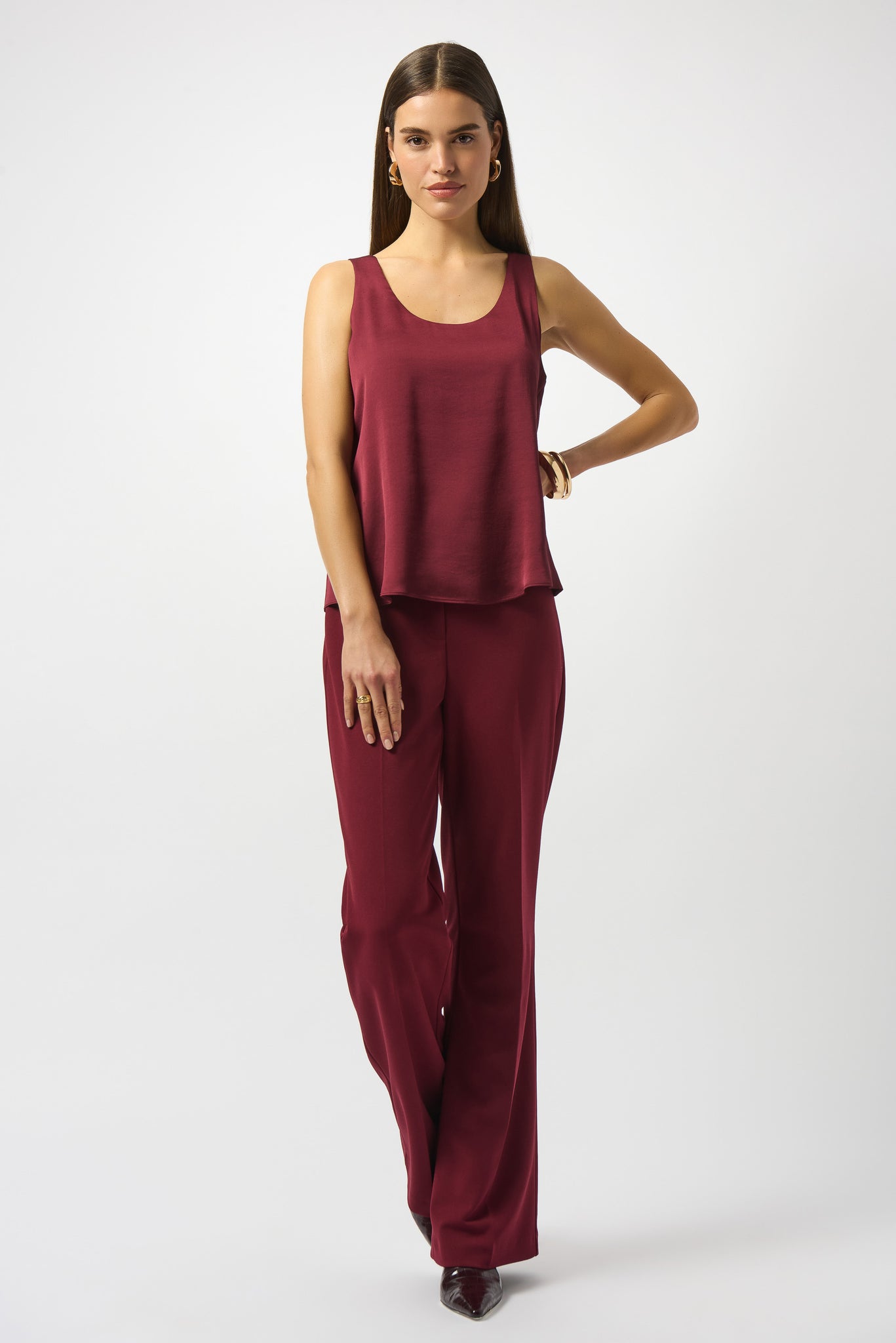 Recycled Hammered Satin Sleeveless Top