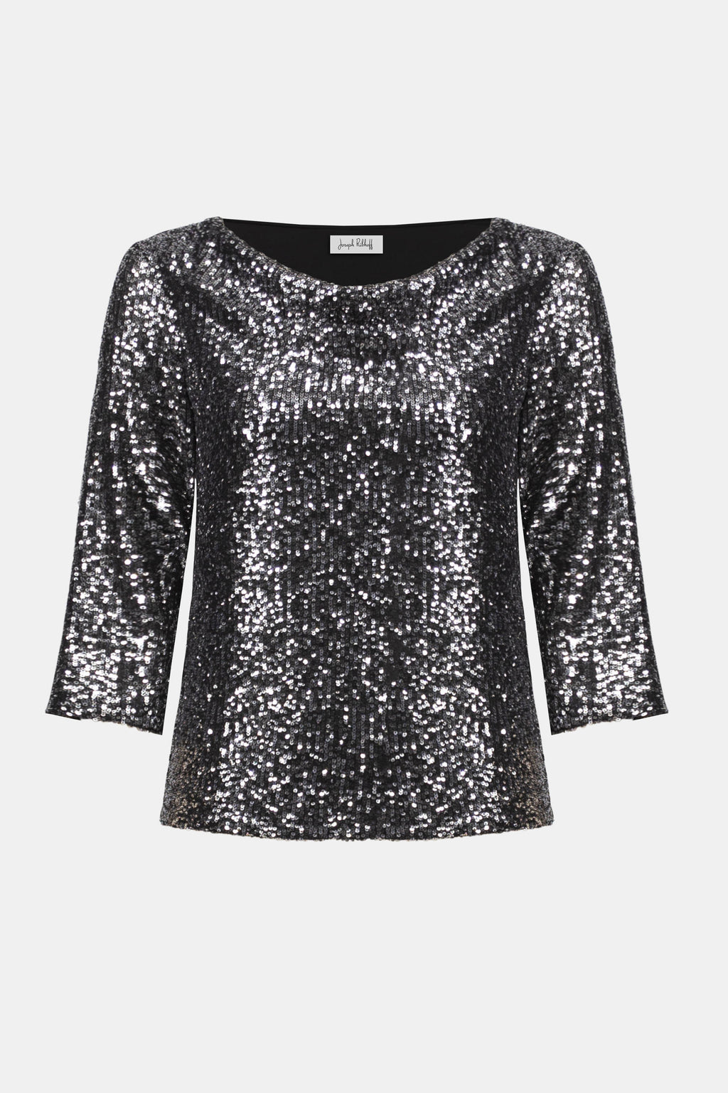 Sequined/Knit Silky Top
