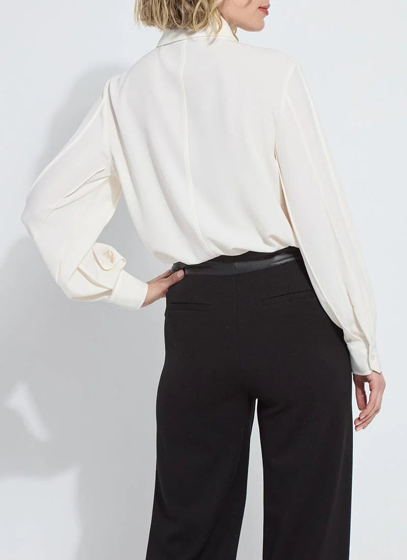 Ivette Pleated Balloon Sleeve Blouse