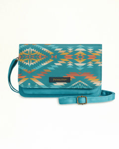 SUMMERLAND BRIGHT CANOPY CANVAS CROSSBODY WALLET