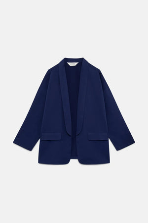 Fluid Blazer | Navy Blue