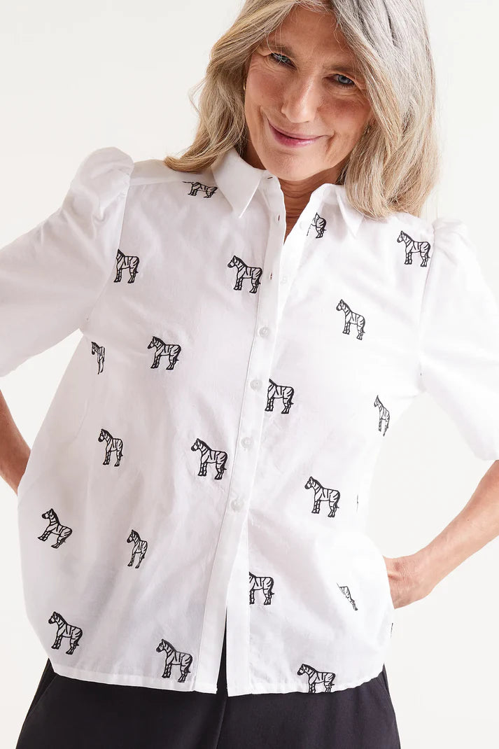 Safari Print Short Sleeve Shirt