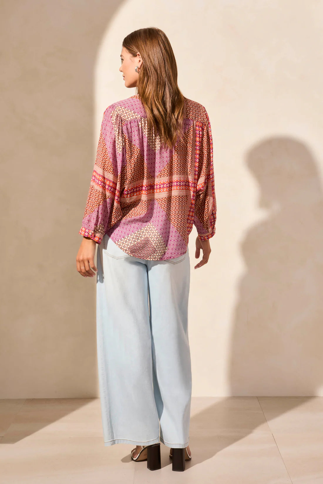 Flowy Dolman Sleeve Blouse