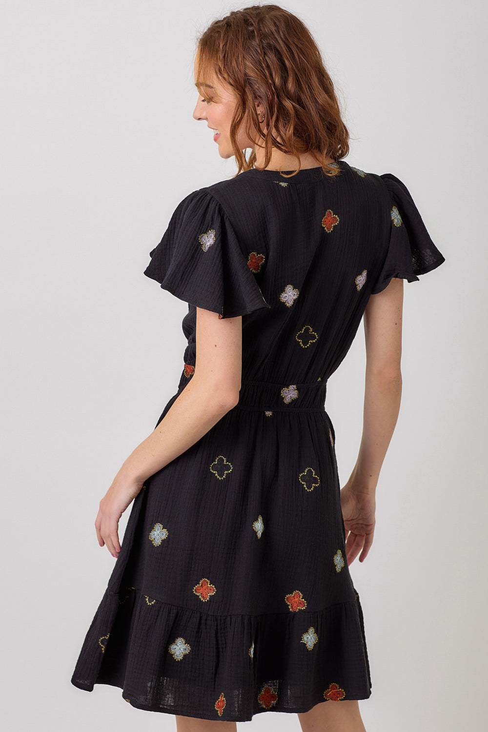 Embroidery Double Gauze Dress