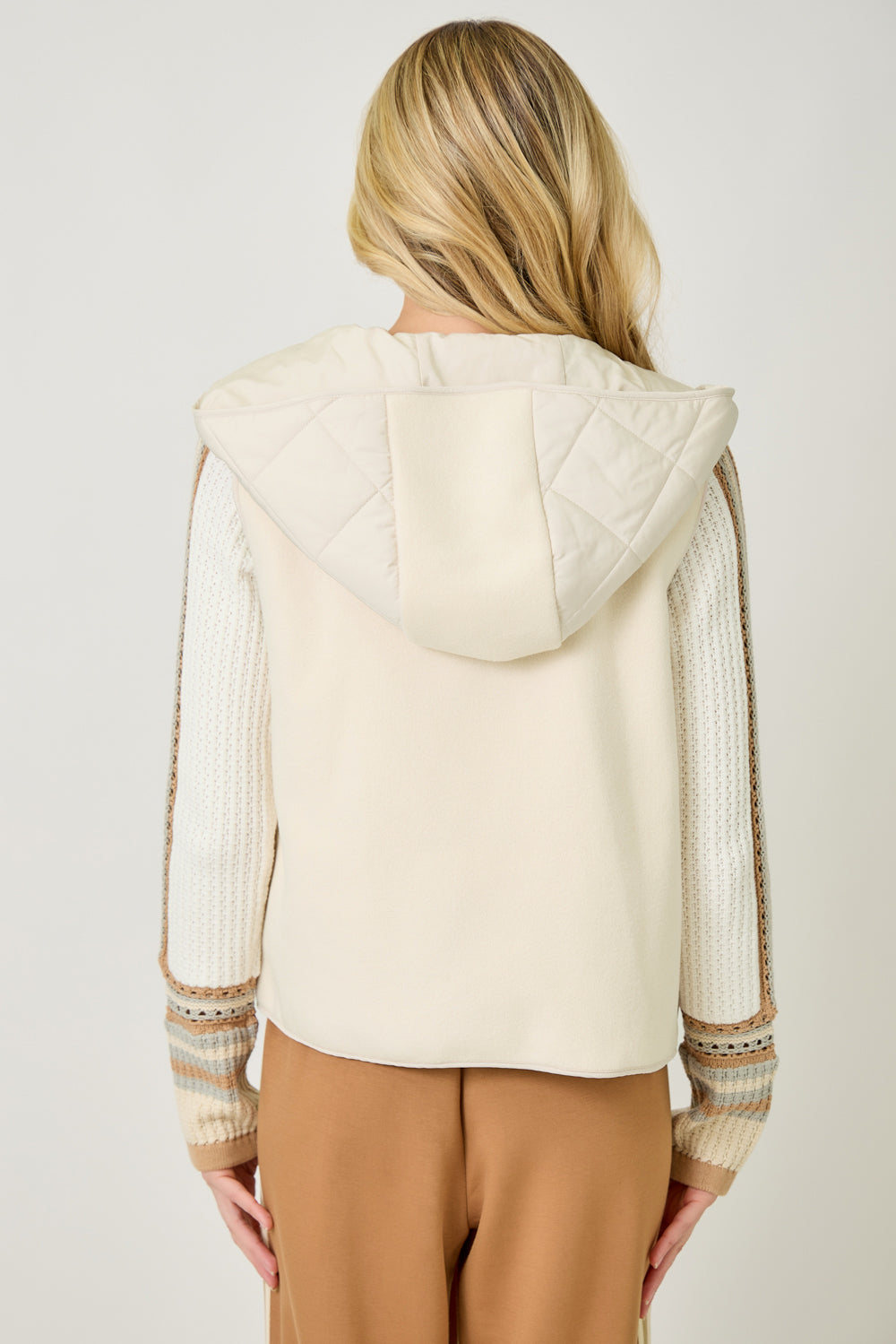 Quilt Puffer Hoodie Vest