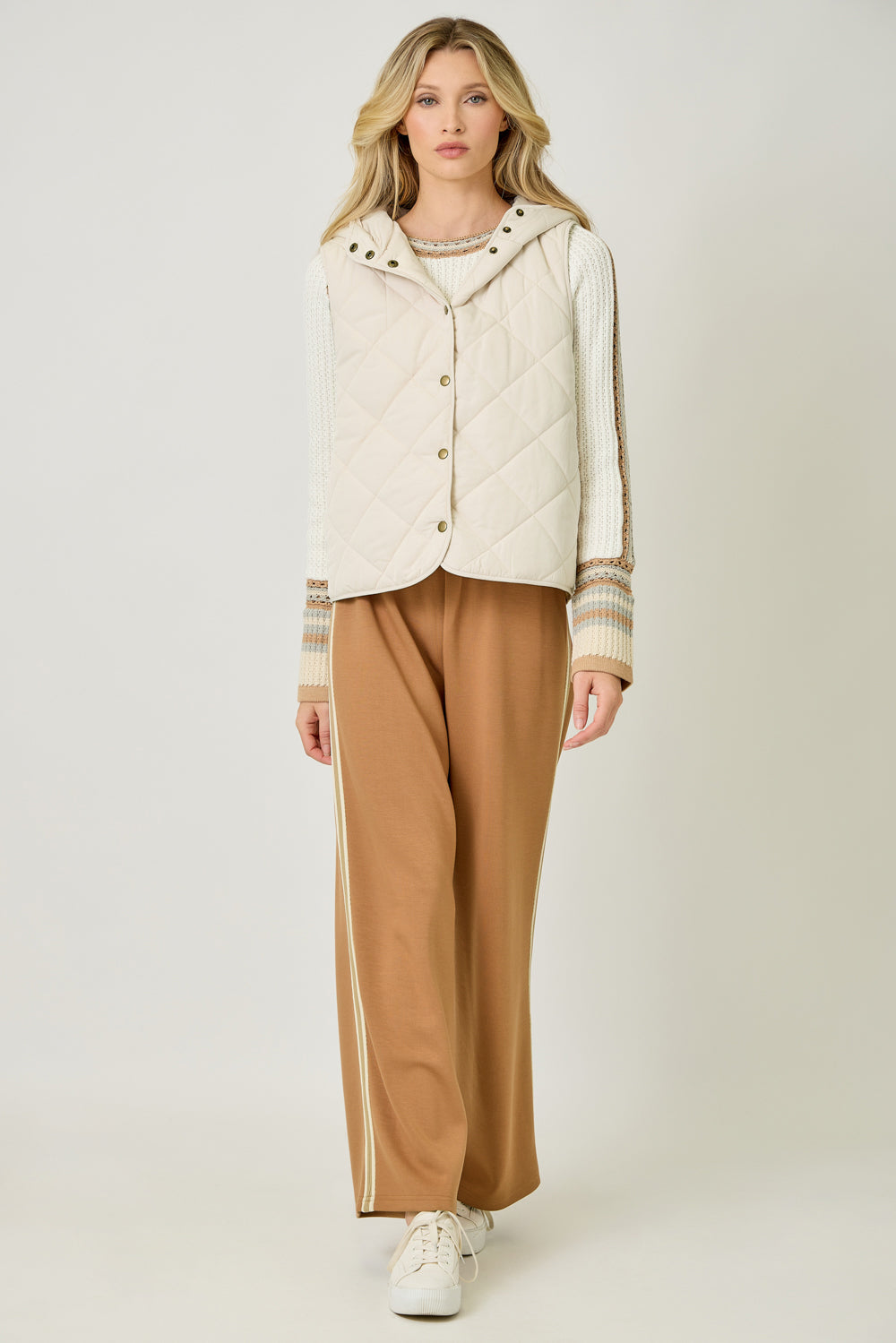 Quilt Puffer Hoodie Vest