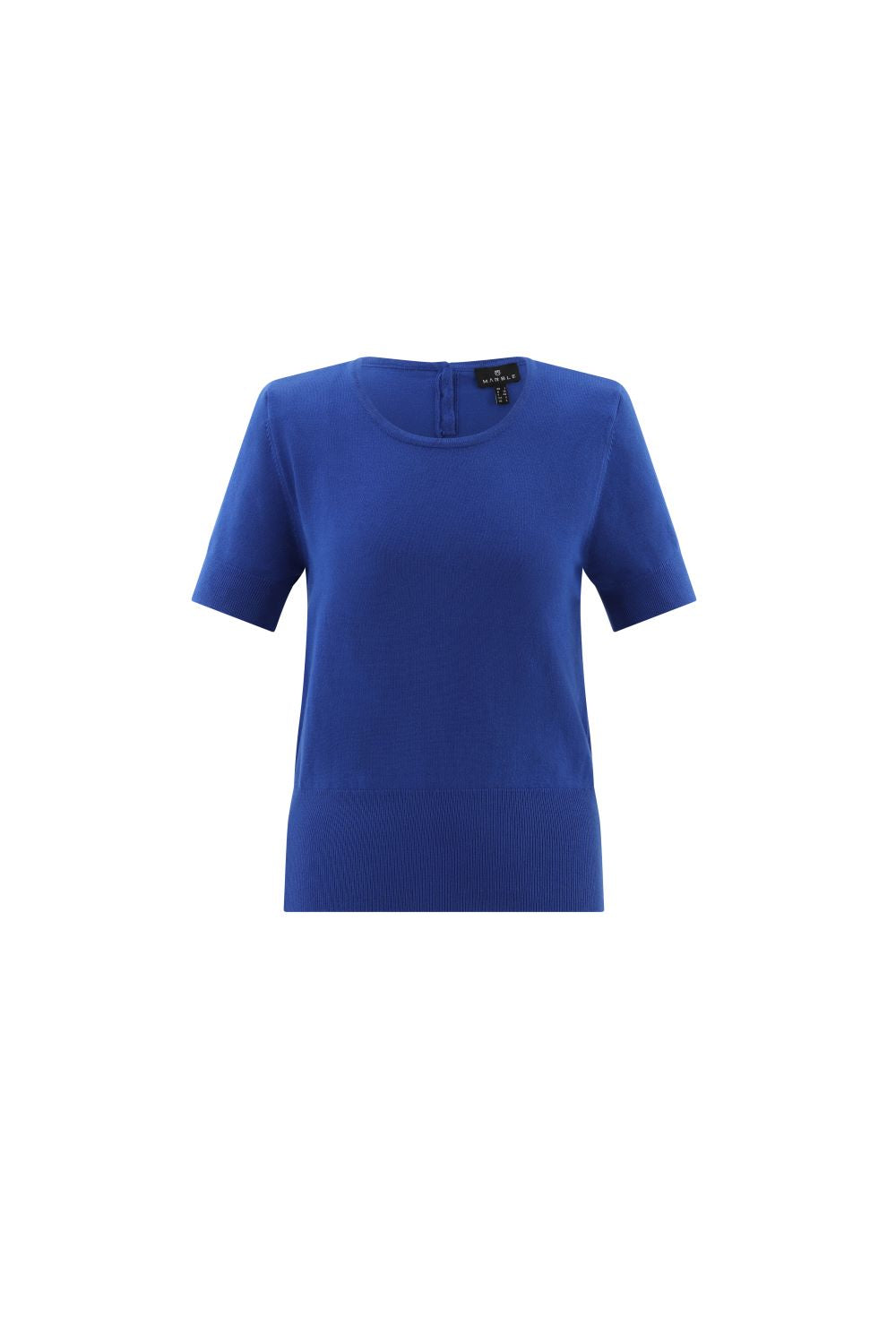 Short Sleeve Scoop Neck Knit Tee