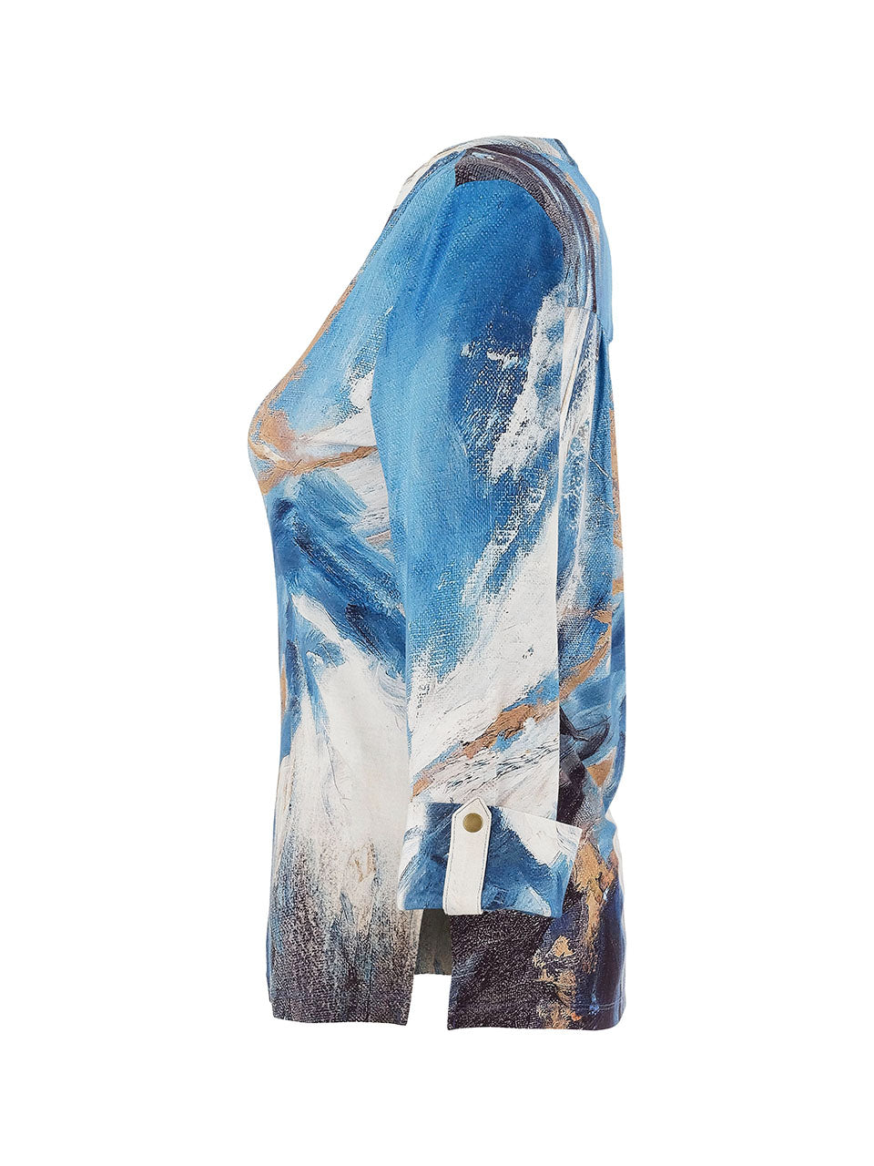 Split Neck Mandarin Collar