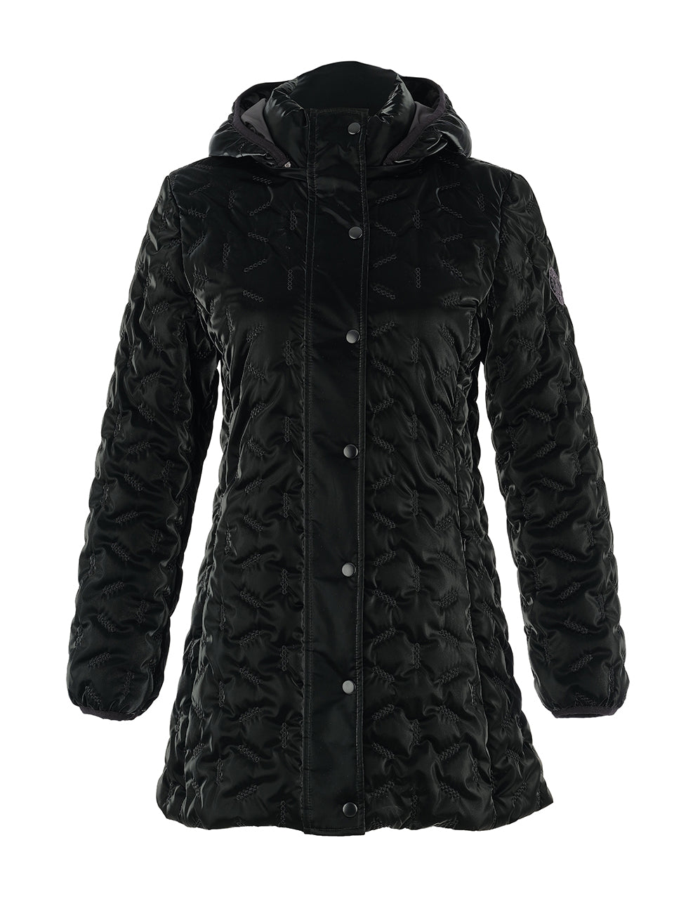 Hooded Shiny Puffer Coat