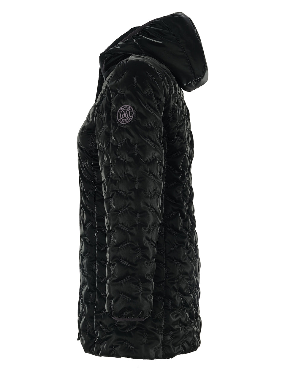 Hooded Shiny Puffer Coat
