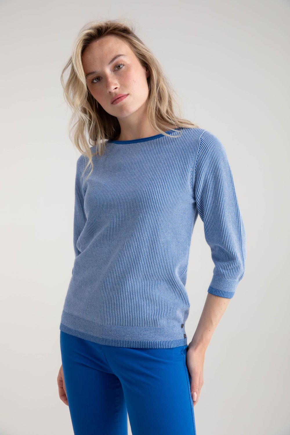 Scoop Neck Rib Sweater