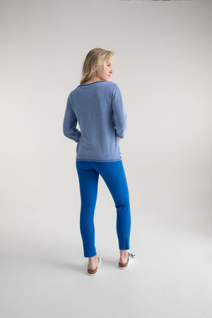 Scoop Neck Rib Sweater