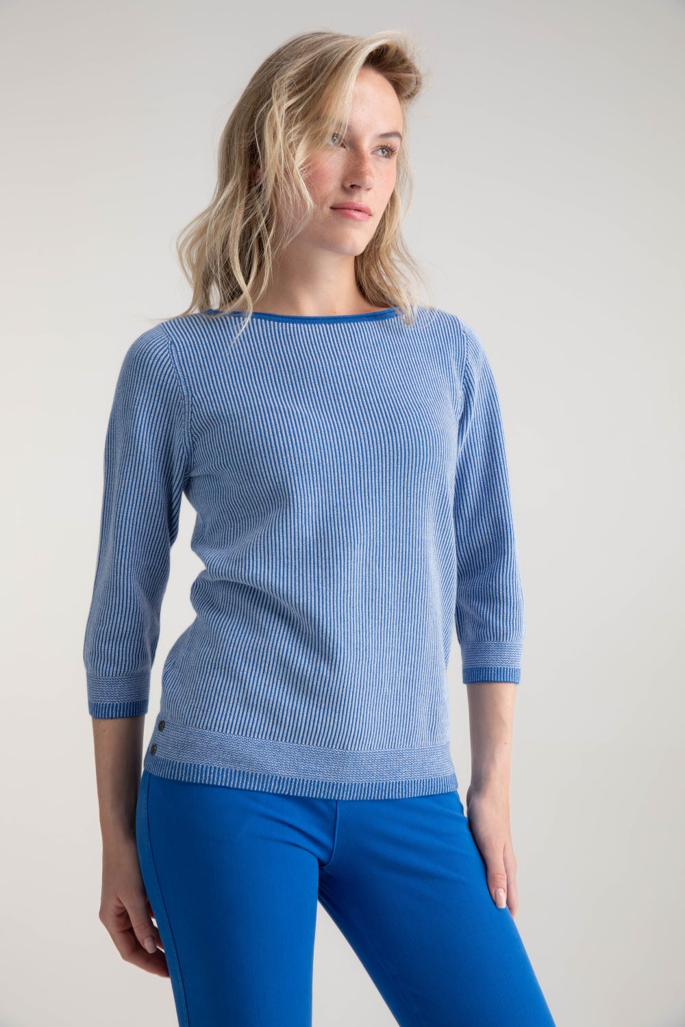 Scoop Neck Rib Sweater