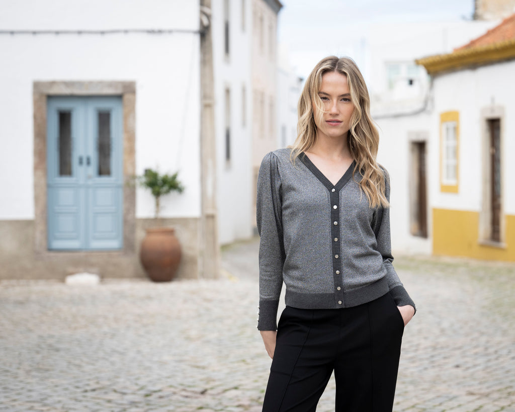 Relaxed Fit Reversible Cardigan