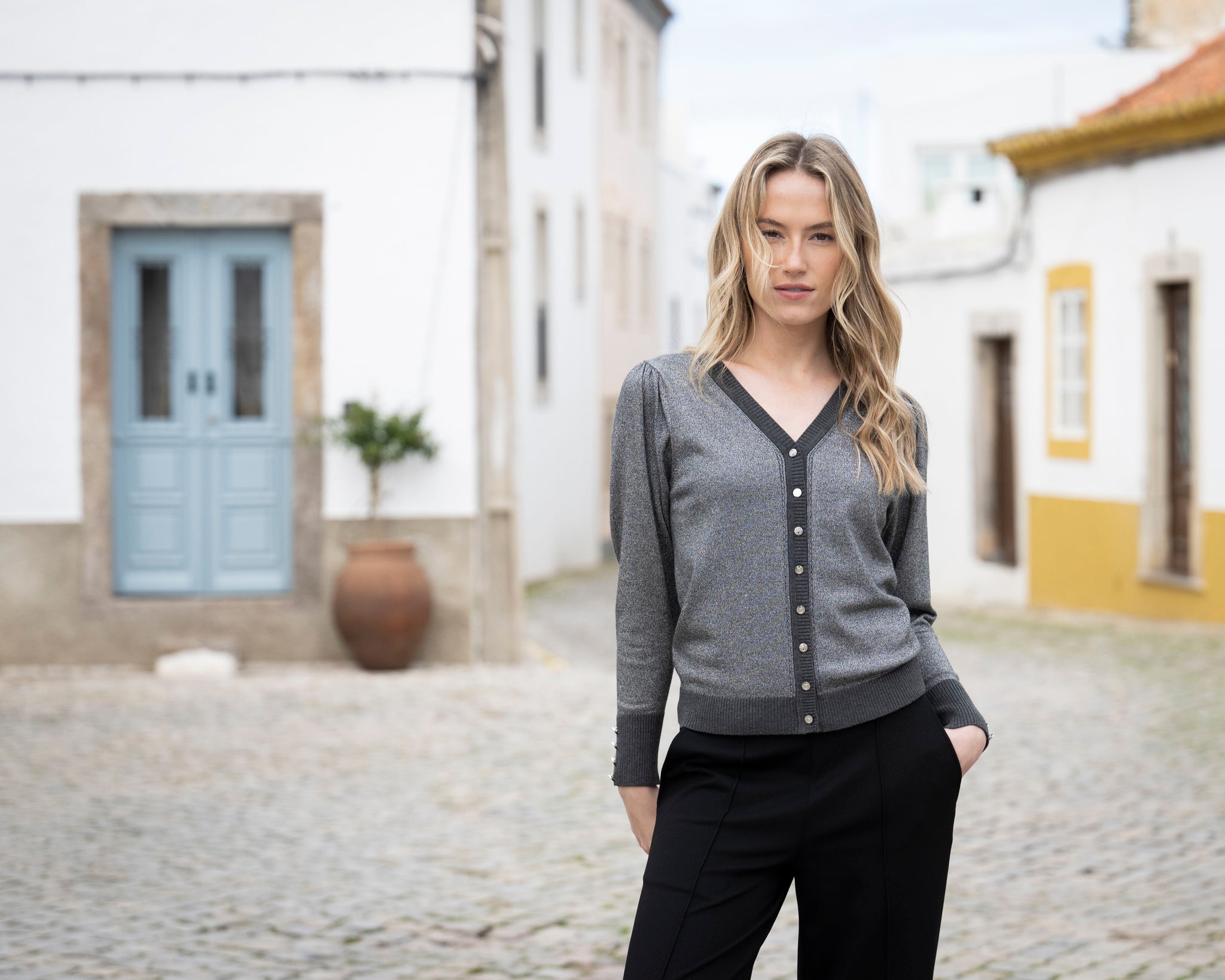 Relaxed Fit Reversible Cardigan