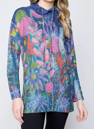 Drawstring Cowl Neck Sweater | Of Fragrance and Flowers Collection
