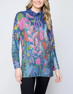 Drawstring Cowl Neck Sweater | Of Fragrance and Flowers Collection